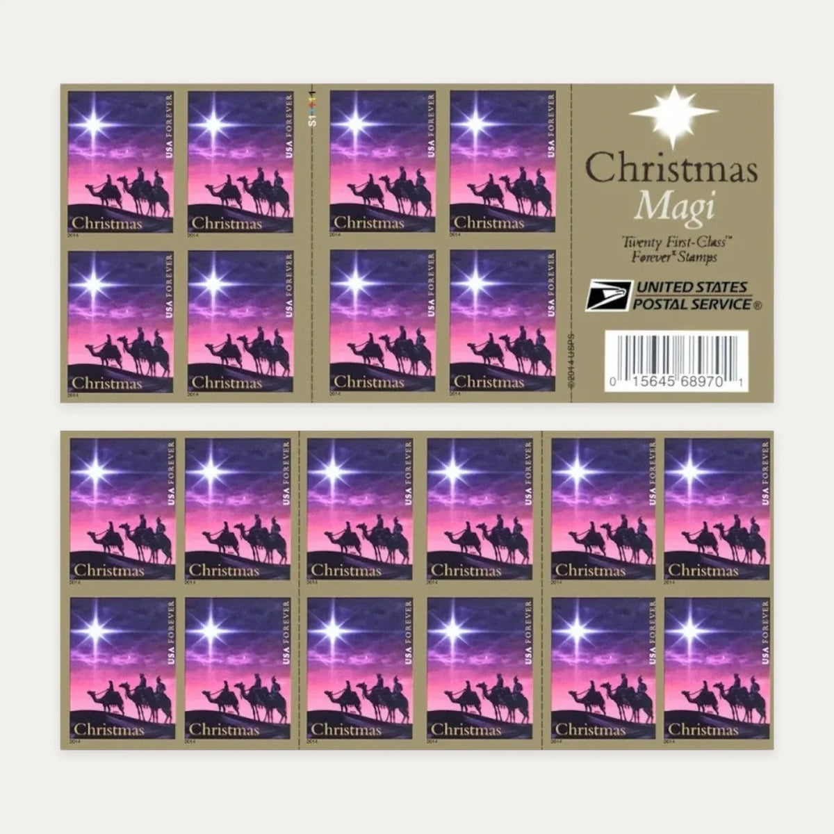 2014 Christmas Magi Forever Stamps – First-Class Postage Booklets Secondary image