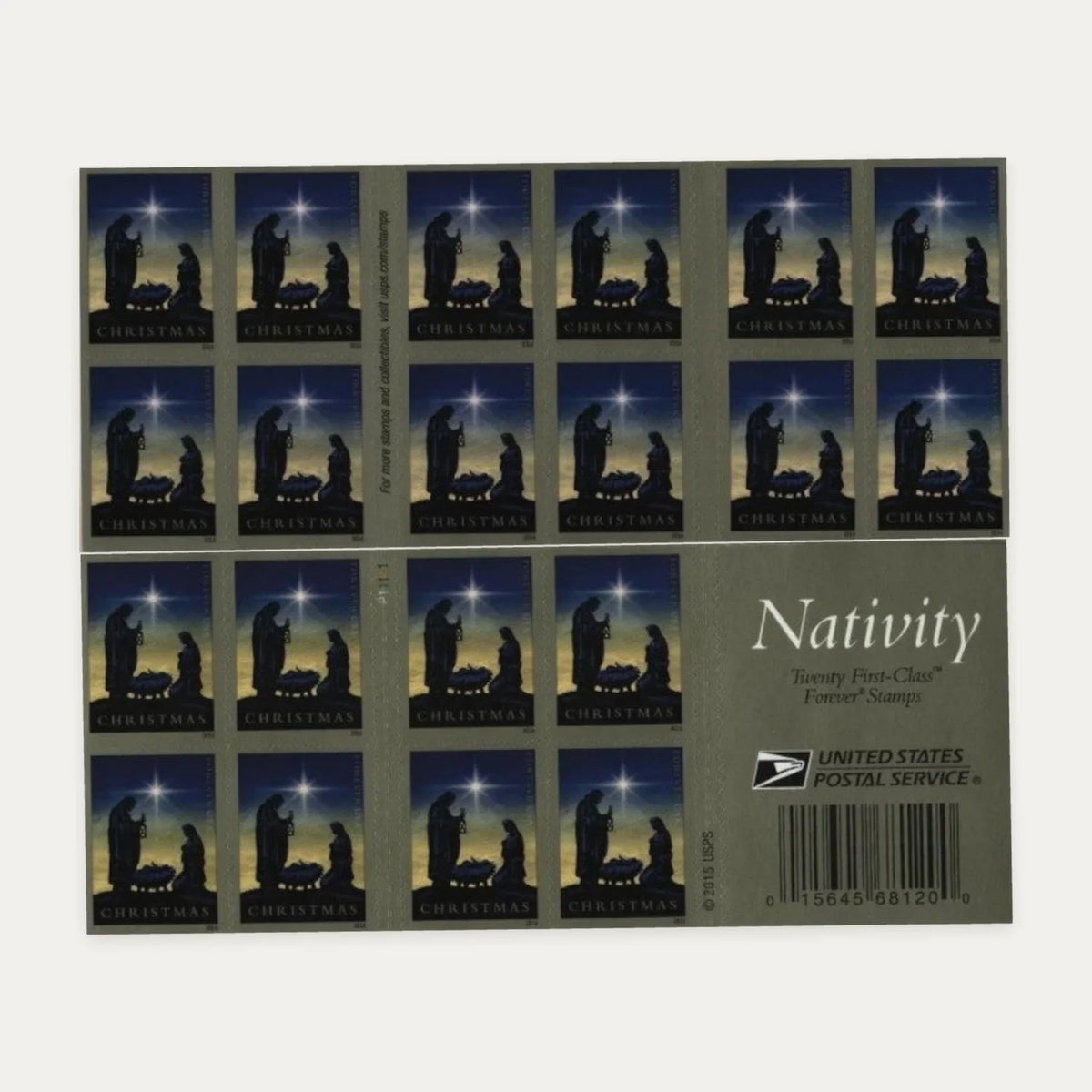 2016 Nativity Christmas Forever Stamps – First-Class Postage Booklets Secondary image
