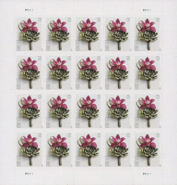 Contemporary Boutonniere Forever First Class Postage Stamps
