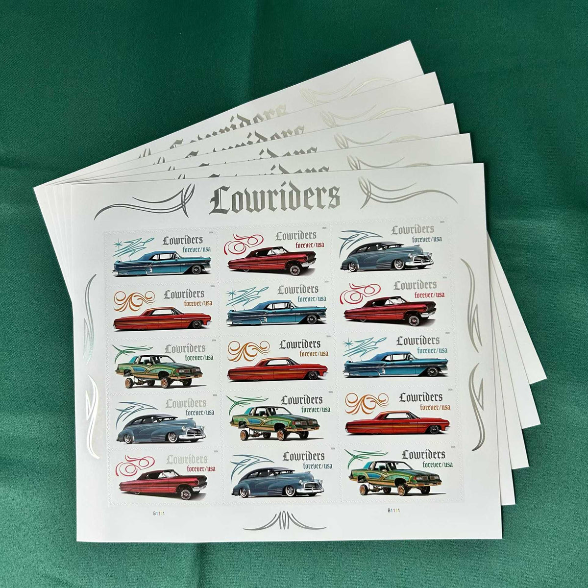 2026 Forever Stamps Lowriders Stamps, Sheet of 15 Secondary image
