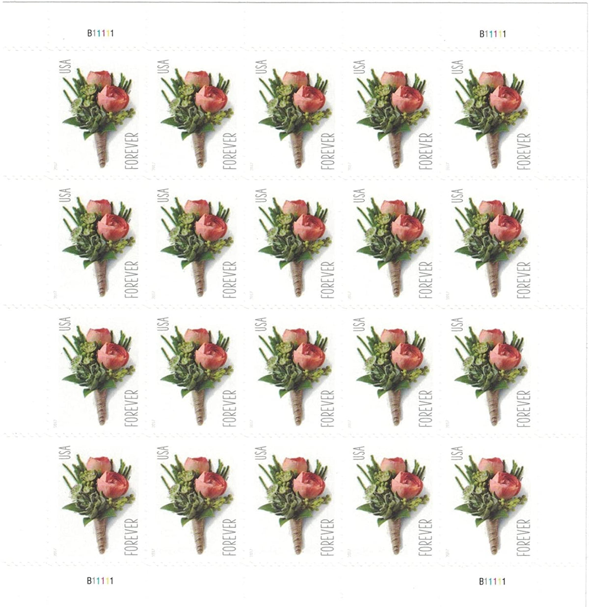 Celebration Boutonniere Forever stamp sheet Main image
