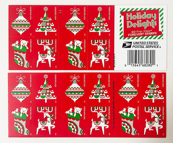 Holiday Delights Forever stamp booklet