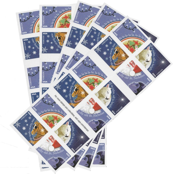 Christmas Carols Forever stamp booklets