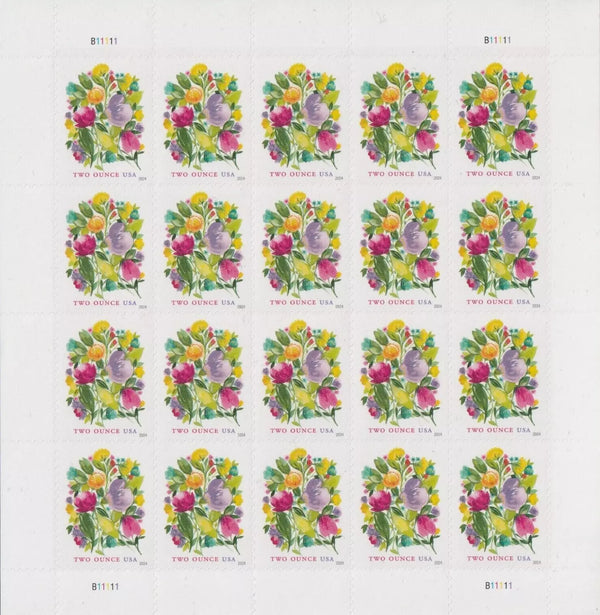 Wedding Blooms two-ounce stamp sheet
