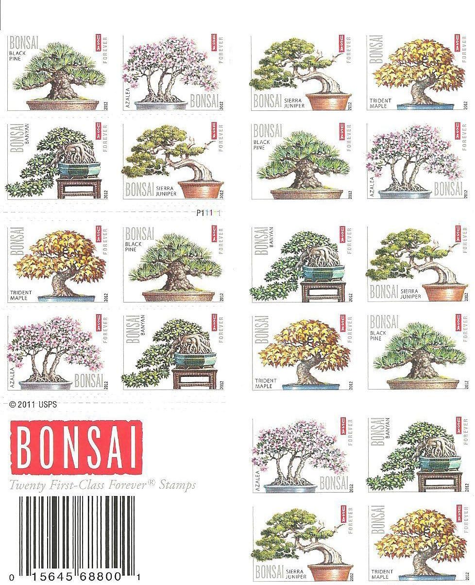 Bonsai Forever stamp sheet Main image