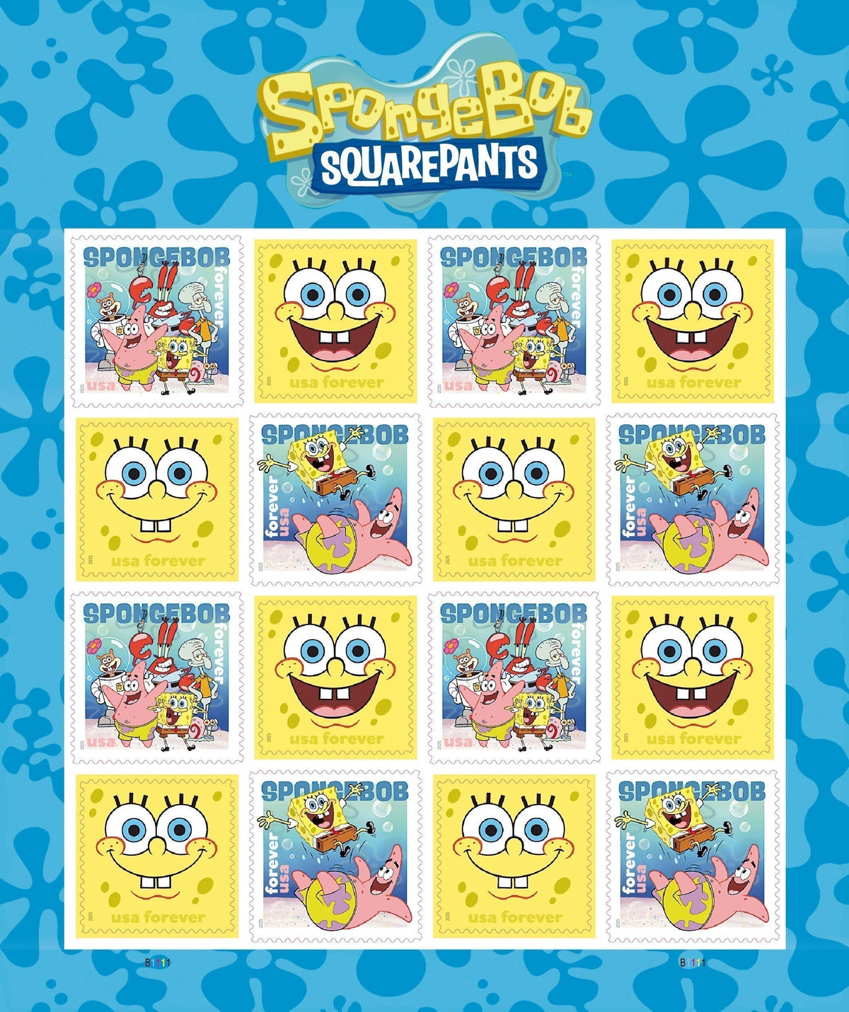 SpongeBob Squarepants Forever postage stamps Main image