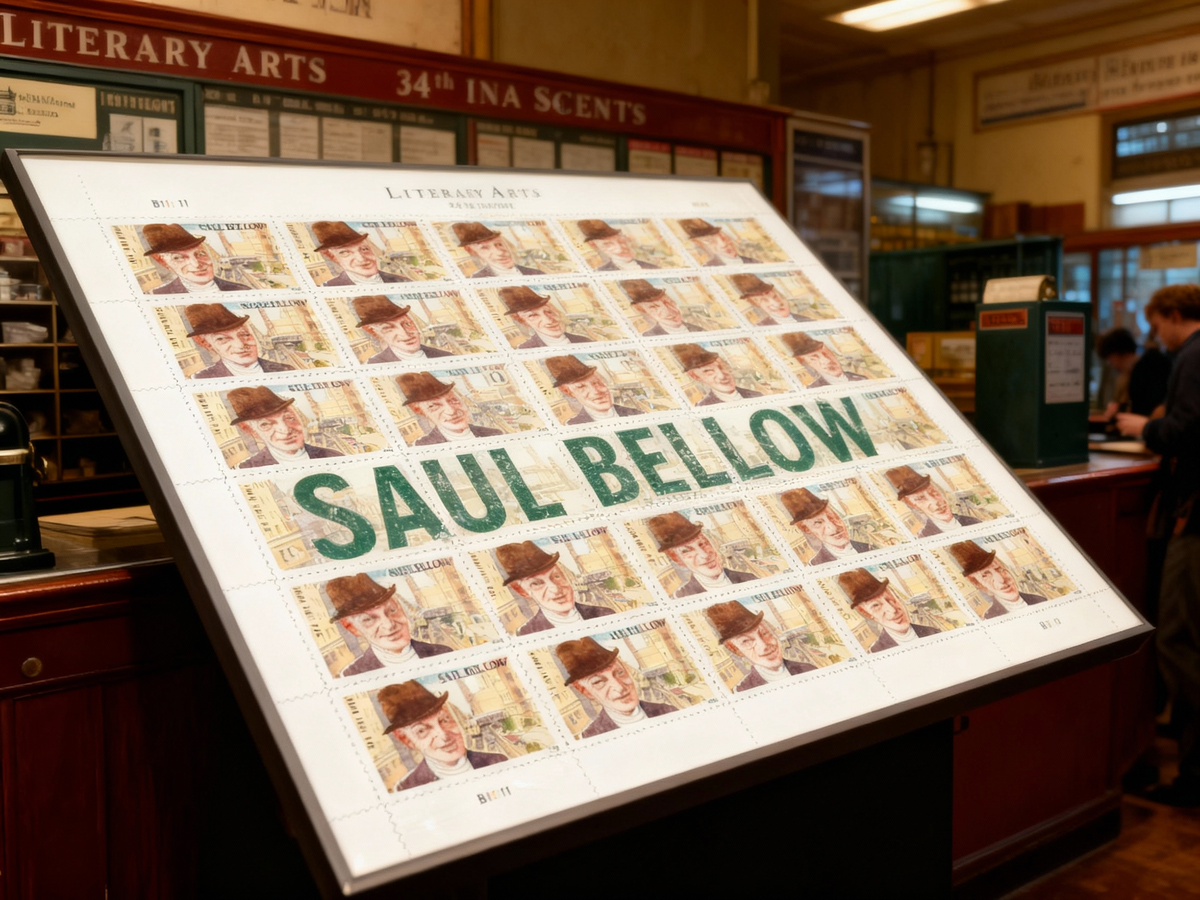Literary Arts Saul Bellow Three Ounce Forever Fit CD postage stamps