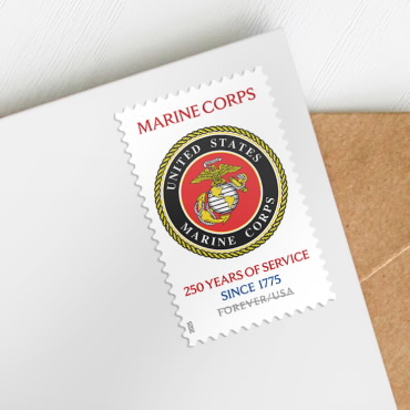 U.S. Marine Corps 250th Stamps, Sheet of 20 Secondary image