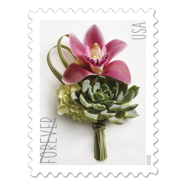 Contemporary Boutonniere Forever First Class Postage Stamps Secondary image