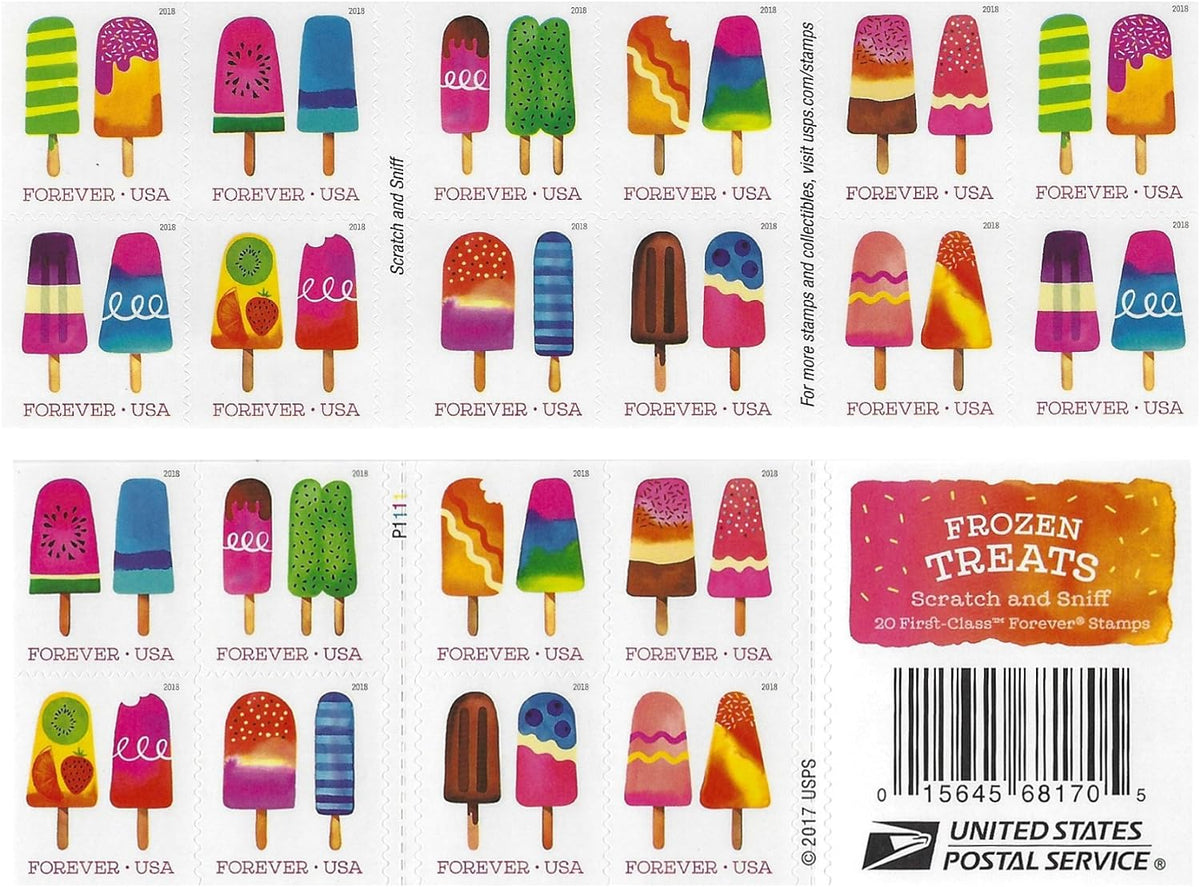 Frozen Treats Forever stamp booklet