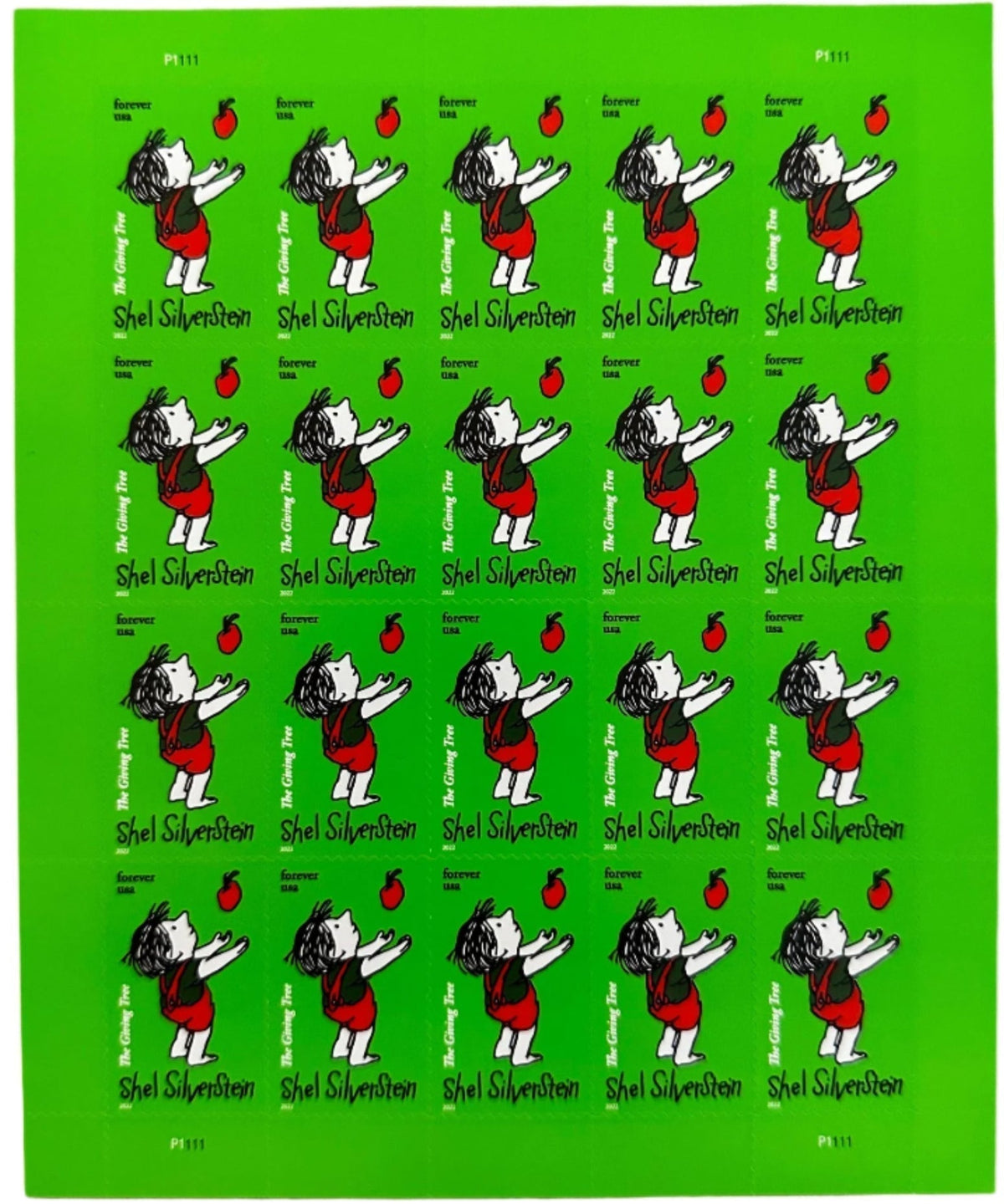 Shel Silverstein Forever stamp sheet Main image